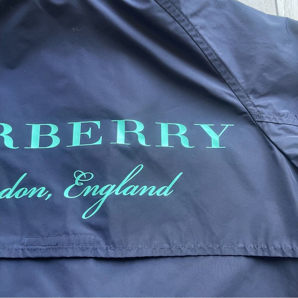 Burberry Kids Jacket in Navy with Mint Accents - Picture 10 of 10